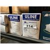 Image 2 : 4 BOXES ULINE LATEX GLOVES & 8 BOXES ASSORTED RESPIRATOR MASKS