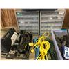 Image 3 : GROUP OF ASSORTED TOOLS/EXTENSION CORDS/PARTS CABINETS W/CONTENTS, ETC