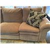 Image 2 : LA-Z-BOY 2PC, SECTIONAL SOFA - LIGHT BROWN UPHOLSTERED FABRIC