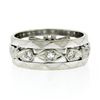 Image 5 : Antique 14k White Gold 0.20 ctw Diamond 7mm Eternity Band Ring