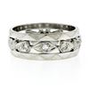 Image 6 : Antique 14k White Gold 0.20 ctw Diamond 7mm Eternity Band Ring