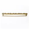 Image 4 : Antique Victorian 14K Yellow Gold Green Tourmaline Pearl Milgrain Bar Brooch Pin