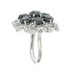 Image 2 : 9.57 ctw Fancy Black and 0.78 ctw White Diamond 14K White Gold Ring (10.35 ctw D