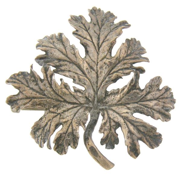 Vintage Guglielmo Cini Solid Sterling Silver Detailed Leaf Brooch Pin Ca. 1950