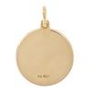 Image 2 : New Italian 14K Yellow Gold Round Textured Confirmation Medallion Charm Pendant