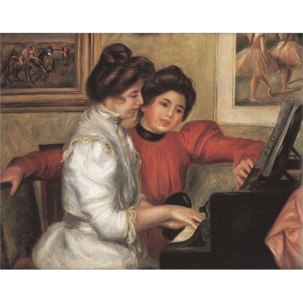 Renoir - Yvonne And Christine Lerolle At The Piano