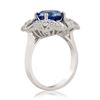 Image 3 : 2.49 ctw Blue Sapphire and 0.69 ctw Diamond 18KT White Gold Ring