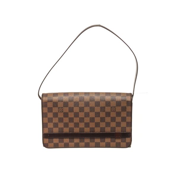 Louis Vuitton Brown Damier Ebï¿½ne Canvas Tribeca Ron Shoulder Bag