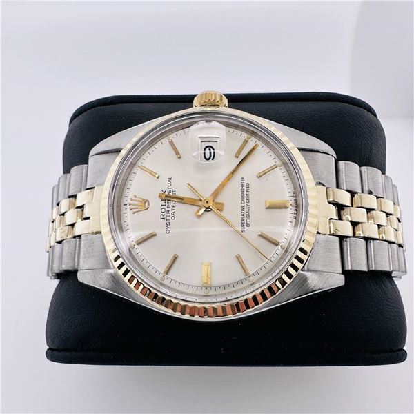 Rolex Datejust Two Tone Gold Champaine Dial Wristwatch