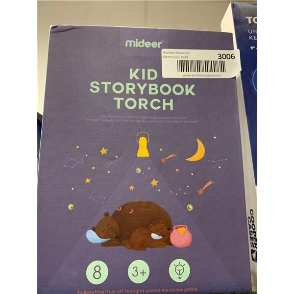 Mideer - Portable Projector Light Torch Toy Tales Story Book Set and night light