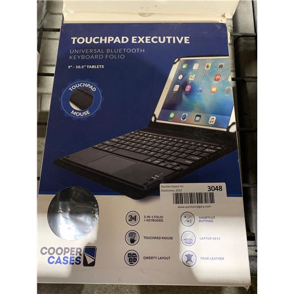 Cooper Cases Universal Bluetooth Keyboard Folio for 9-10.5" Tablets