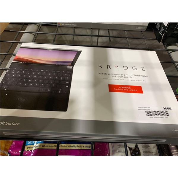Brydge Wireless keyboard with touchpad for Surface Pro 4,5,6 & 7