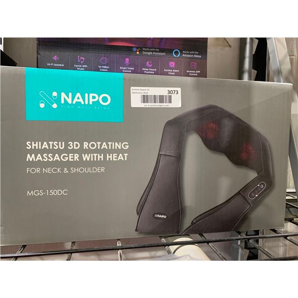 Naipo Shiatsu 3D Rotating Neck Massage With Heat