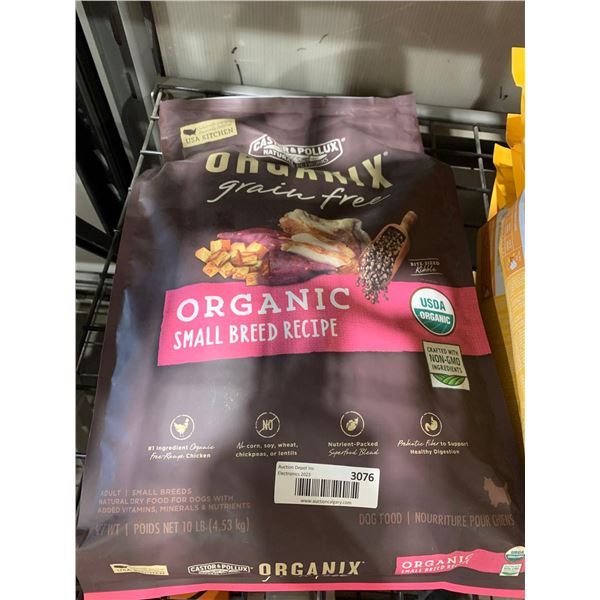 Castor & Pullox Organix  Small Breed Dog Kibble 10Lbs