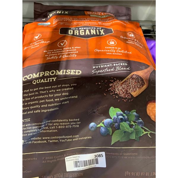 Castor & Polloux Organix Dog Kibble 18 Lbs