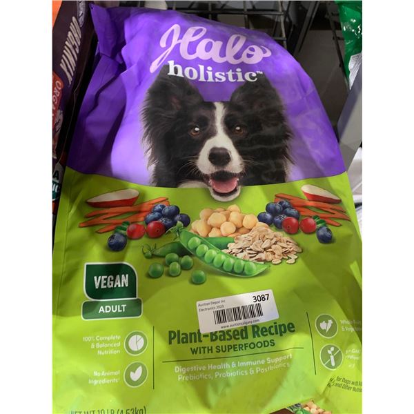 Halo Holistic Vegan Adult Dog Kibble 10 Lbs
