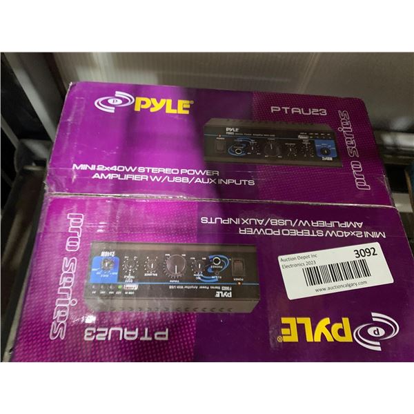 Pyle Mini 2x40W Stereo Power Amplifier