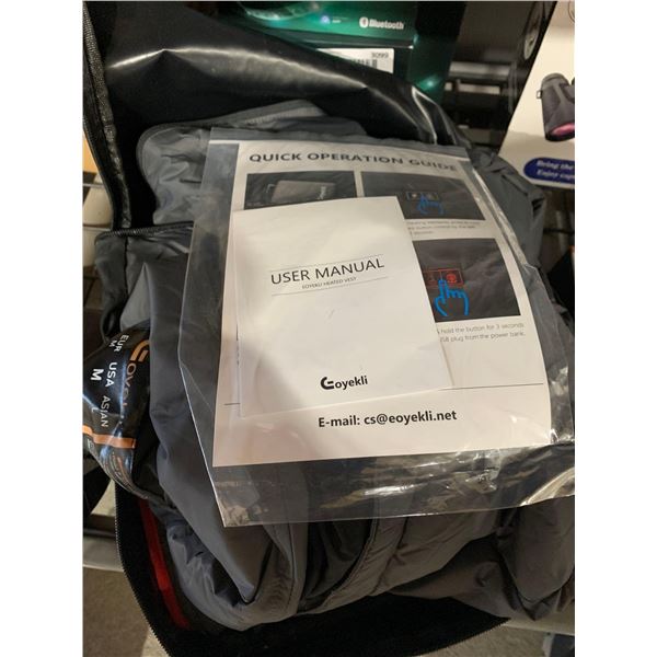 Goyekli Mens Size medium Heated Vest with hood