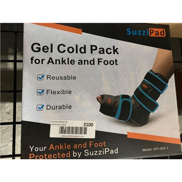SuzziPad Gel Cool Pack for Ankle & Foot