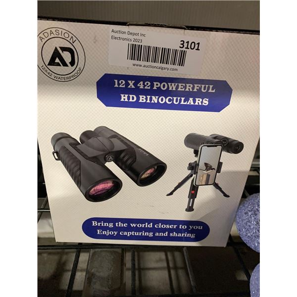 Adasion 12x42 Waterproof HD Binoculars