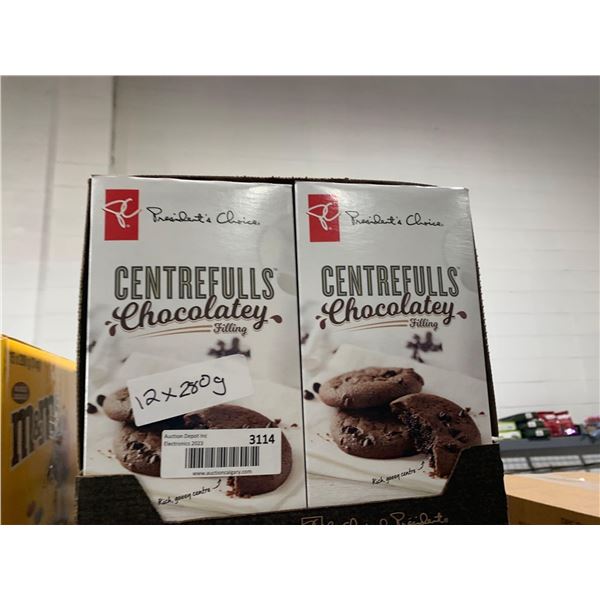 CASE LOT PC Centerfulls Chocolatey Filling Cookies 12 x 280g