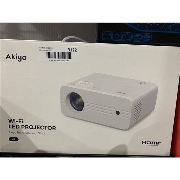 Akiyo Wi-Fi LED Projector HDMI