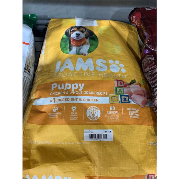Iams Proactive Health Chicken and Whole Grain Puppy Kibble 15ibs