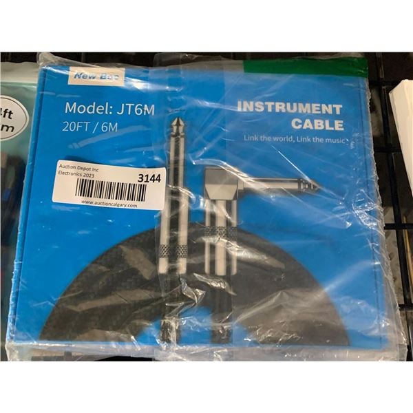 Instrument Cable Model  JT 6M 20Ft