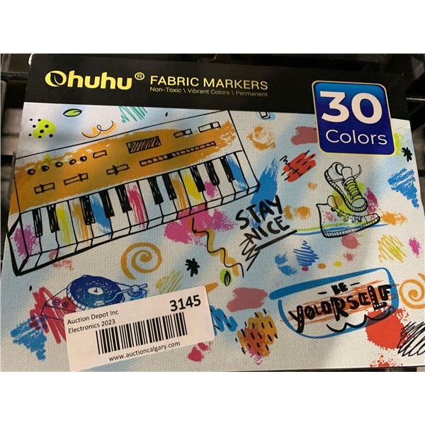 Huhu Fabric Markers 30 Color Pack