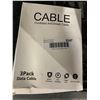 Image 1 : 3 Pack Data Cable Confident Anti Break Cable