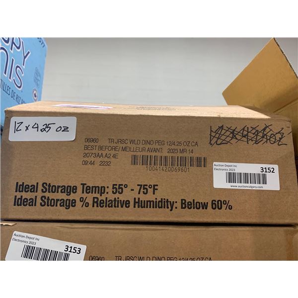 CASE LOT Jurassic World Trolli Sour Tropical Dinos 12x4.25oz