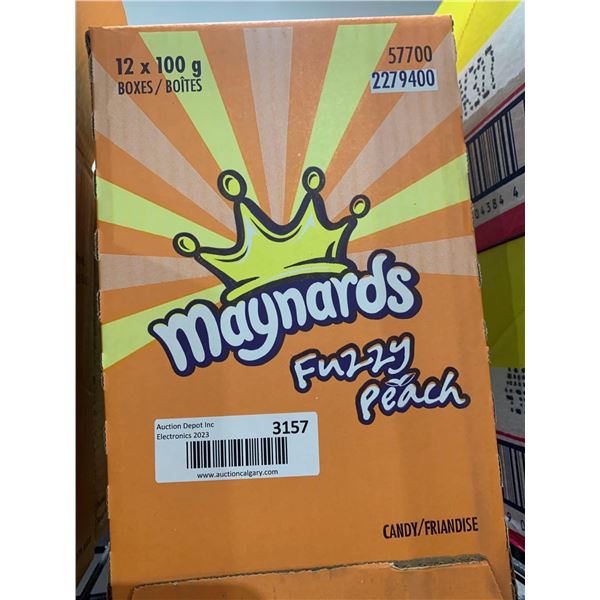 CASE LOT Maynards Fuzzy Peach Can dy 12 x 100g