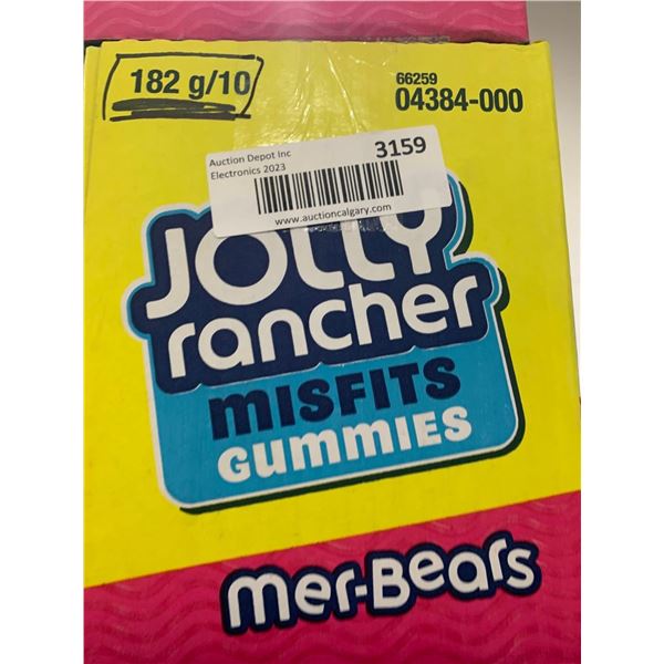 CASE LOT Jolly Rancher Misfits Gummies Mer-Bears 10 x 182g