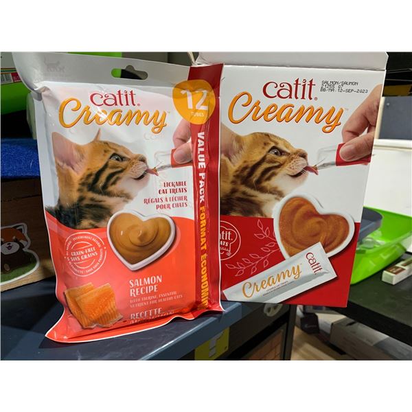CASE LOT Catit Creamy Lickable Cat Treats 8 bags x 12 x 15g