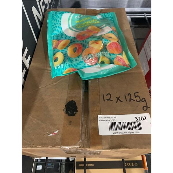 Compliments Peach Rings 12x125g