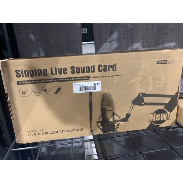 Legendary Live Broadcast Live Sound Card Microphone