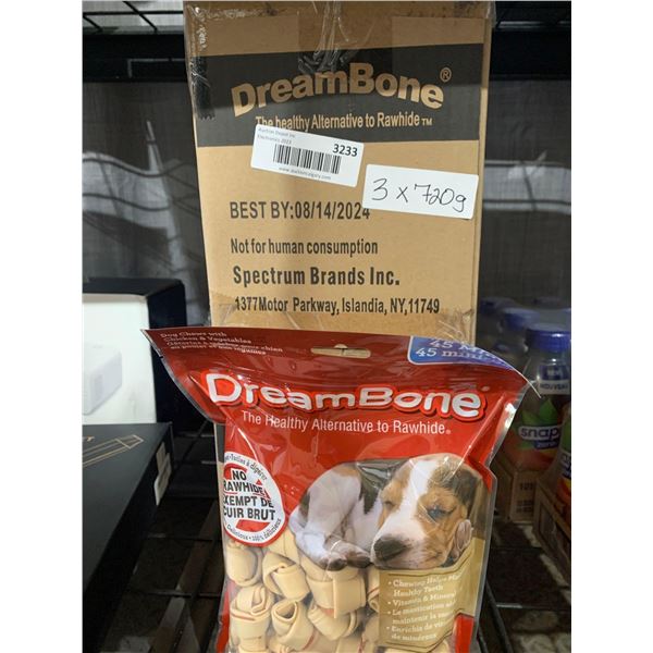 DreamBone Dog Chews with Chicken & Vegetables 3x720g
