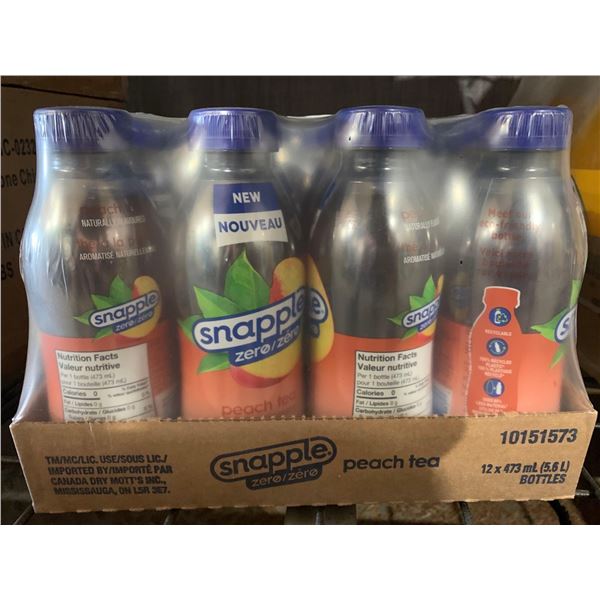 Snapple Zero Peach Tea -12x473mL