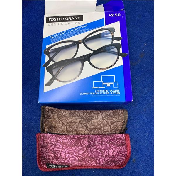 Foster Grant Readers Glasses (2.50) 2pairs