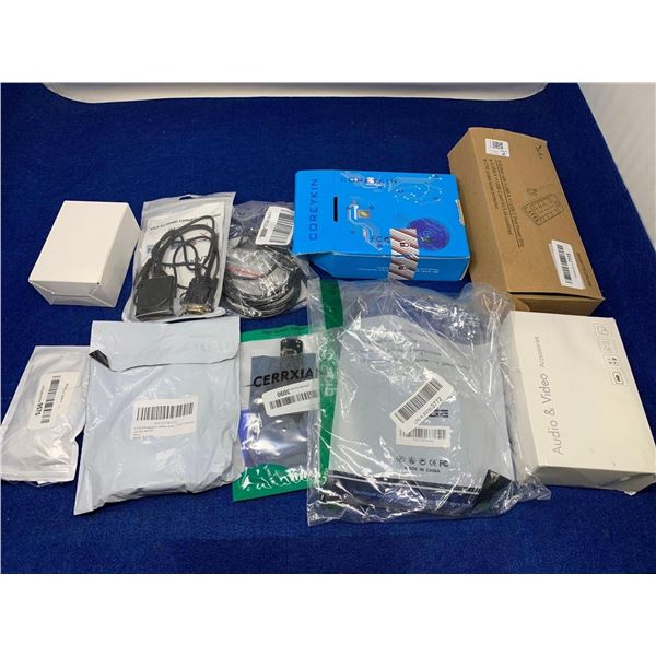 Lot of Assorted Cables, Outlets etc