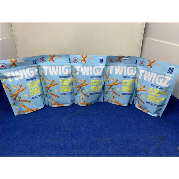 Twigz Buttery Herb & garlic Craft Pretzels (130g x 5)