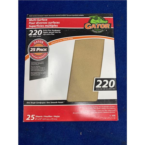Gator 220 Sandpaper (25shts)
