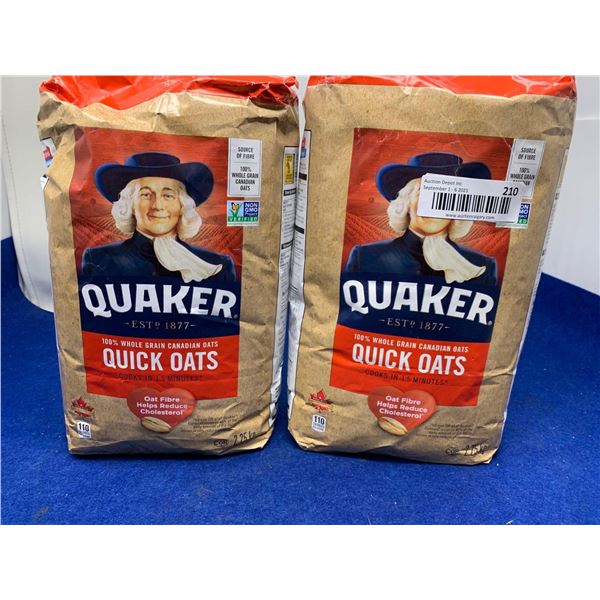 Quaker Quick Oats (2 x 2.25kg)