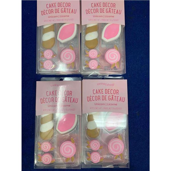 Unicorn Cake Decor (4ct)