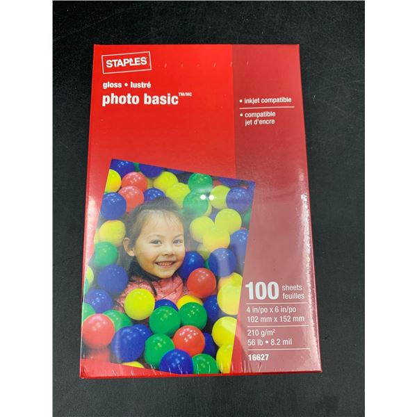Staples Gloss Photo Basic Sheets (100ct)