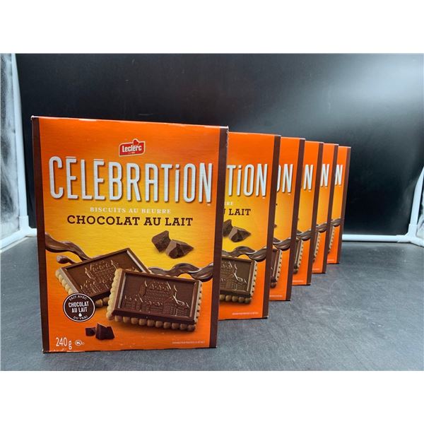 Leclerc Milk Chocolate Covered Biscuits (6 x 240g)