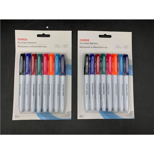 Staples Assorted Dry Erase Markers (3 x 4)