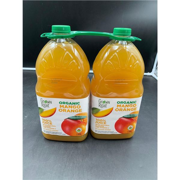 Grown Right Organic Mango Orange Juice (2 x 1.89L)