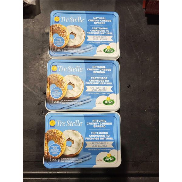TreStelle Natural Lactose Free Creamy Cheese Spread 3x200g