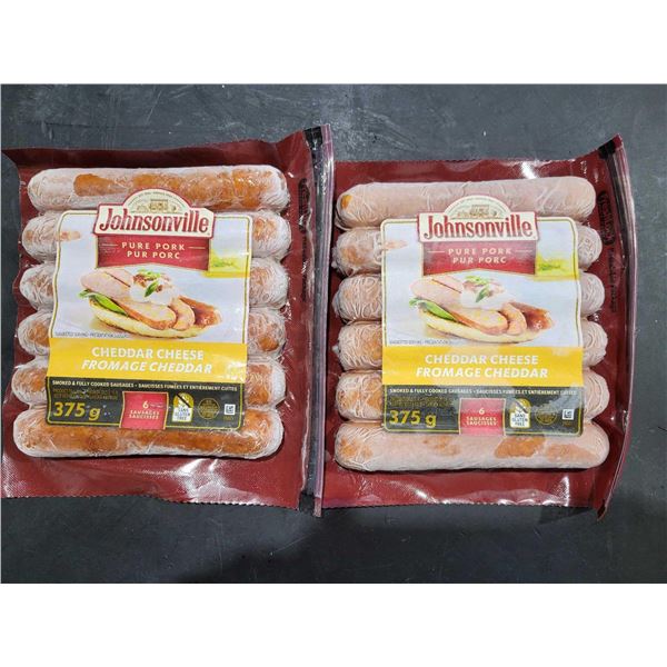 Frozen Johnsonville Pork Cheddar Cheese Sausages 2 x 375g